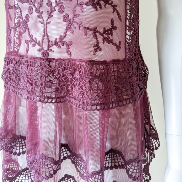 Ricki's Purple Lace Boho Top - Picture 5 of 6